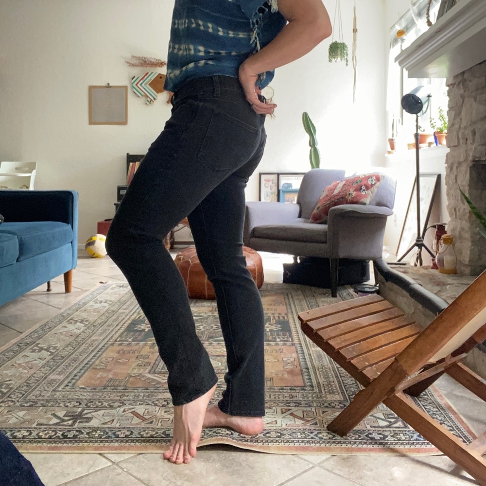 Express washed black skinnies